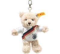 Steiff Kuscheltier Ben Teddybär DFB-Anhänger, Süßes Stofftier mit Kunststoffaugen, Kinder, Jungen & Mädchen, Friends, Plüschtier 12 cm, Beige, 988844