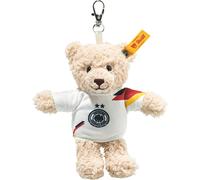 Steiff Kuscheltier Mila Teddybär DFB-Anhänger, Süßes Stofftier mit Kunststoffaugen, Kinder, Jungen & Mädchen, Friends, Plüschtier 12 cm, Beige, 988820