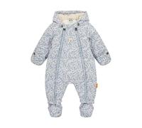Steiff Schneeanzug EU Größe 62 cashmere blue, warmer Winter Overall, mit Kapuze, ideal für Schnee & Outdoor, Skianzug für Kinder, waschmaschinenfest