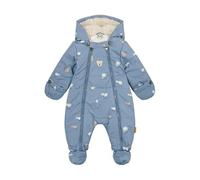Steiff Schneeanzug EU Größe 62 stonewash, warmer Winter Overall, mit Kapuze, ideal für Schnee & Outdoor, Skianzug für Kinder, waschmaschinenfest