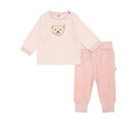 Steiff Set Hose + Sweatshirt GOTS - 56 / silver pink / Oberstoff1: 85% Bio Baumwolle 15% Polyester Oberstoff2: 95% Bio Baumwolle 5% Elasthan