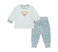Steiff Set Hose + Sweatshirt GOTS - 80 / celestial blue / Oberstoff1: 85% Bio Baumwolle 15% Polyester Oberstoff2: 95% Bio Baumwolle 5% Elasthan