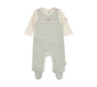 Steiff Set Strampler und T-Shirt langarm EU Größe 68 harbor gray, Baby-Strampler mit Tshirt, Strampelanzug für Babys, Body langärmelig Einteiler, weich und bequem