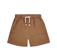 Steiff Shorts EU Größe 110 Toasted Coconut, Sommerhose, Kinder-Shorts, Kurze Hose, Babyhose für jeden Anlass, lockere Bequeme Passform, waschmaschinenfest