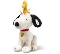 Steiff Snoopy mit Woodstock 30cm Mohair weiß