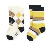 Steiff Socken 2er Pack EU Größe 16 cream gold, gemütliche Kuschelsocken, Baumwollsocken für Kleinkinder, lockere und bequeme Passform, waschmaschinenfest