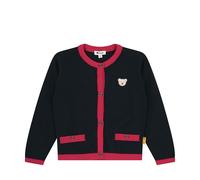 Steiff Strickjacke EU Größe 104 steiff navy, Kinder Strick-Jacke, Kinderjacke mit Knopfleiste für leichtes Anziehen, warme und bequeme Strickjacke, waschmaschinenfest