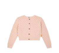 Steiff Strickjacke EU Größe 122 peach melba, Strick-Jacke, Kinderjacke mit Knopfleiste für leichtes Anziehen, warme und bequeme Strickjacke, waschmaschinenfest