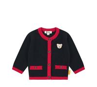 Steiff Strickjacke EU Größe 74 steiff navy, Kinder Strick-Jacke, Kinderjacke mit Knopfleiste für leichtes Anziehen, warme und bequeme Strickjacke, waschmaschinenfest