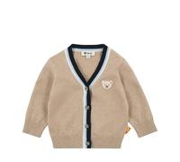 Steiff Strickjacke EU Größe 86 sesame, Kinder Strick-Jacke, warme und bequeme Strickjacke, waschmaschinenfest
