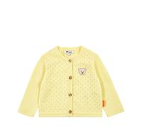 Steiff Strickjacke EU Größe 86 wax yellow, Kinder Strick-Jacke, warme und bequeme Strickjacke, waschmaschinenfest