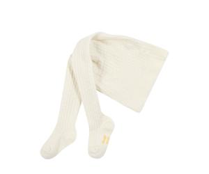 Steiff Strumpfhose - 74/80 / eggnog / 80% Baumwolle 18% Polyamid 2% Elasthan