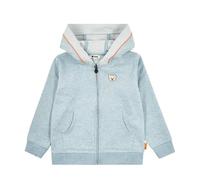 Steiff Sweatjacke EU Größe 116 chambray blue, Sweat-Jacke für Kleinkinder, weich und bequem, Kinder Sweatshirt, waschmaschinenfest
