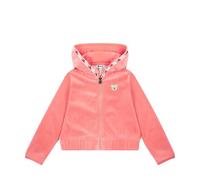 Steiff Sweatjacke EU Größe 116 peach blossom, Kinder Sweat-Jacke, Kapuzen-Jacke für Kleinkinder, weich und bequem, Kinder Sweatshirt, waschmaschinenfest