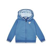 Steiff Sweatjacke EU Größe 122 blue yonder, Sweat-Jacke für Kleinkinder, weich und bequem, Kinder Sweatshirt, waschmaschinenfest