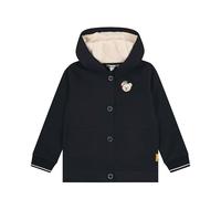 Steiff Sweatjacke EU Größe 122 steiff navy, Kinder Sweat-Jacke, Kapuzen-Jacke für Kleinkinder, weich und bequem, Kinder Sweatshirt, waschmaschinenfest