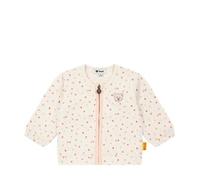 Steiff Sweatjacke EU Größe 62 antique white, Sweat-Jacke, Kapuzen-Jacke für Kleinkinder, weich und bequem, Kinder Sweatshirt, waschmaschinenfest