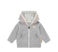 Steiff Sweatjacke EU Größe 68 drizzle, Sweat-Jacke, Kapuzen-Jacke für Kleinkinder, weich und bequem, Kinder Sweatshirt, waschmaschinenfest
