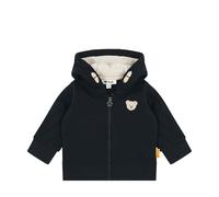 Steiff Sweatjacke EU Größe 80 steiff navy, Kinder Sweat-Jacke, Kapuzen-Jacke für Kleinkinder, weich und bequem, Kinder Sweatshirt, waschmaschinenfest