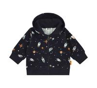 Steiff Sweatjacke mit Kapuze Weltall 74 marine/bunt