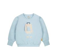 Steiff Sweatshirt EU Größe 104 Cashmere Blue, Langarm-Sweatshirt, Longsleeve für Kinder, Pullover langärmelig, Babyoberteil, ideales Basic Shirt, bequem und weich, waschmaschinenfest