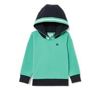 Steiff Sweatshirt EU Größe 104 Winter Green, Langarm-Sweatshirt, Longsleeve für Kinder, Pullover langärmelig, Babyoberteil, ideales Basic Shirt, bequem und weich, waschmaschinenfest