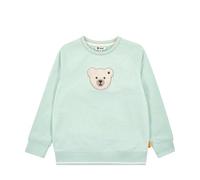 Steiff Sweatshirt EU Größe 122 Harbour Gray, Longsleeve für Kinder, Pullover langärmelig, ideales Basic Shirt, bequem und weich, waschmaschinenfest