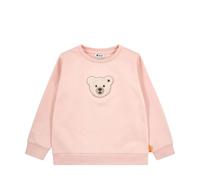 Steiff Sweatshirt EU Größe 122 Silver pink, Longsleeve für Kinder, Pullover langärmelig, ideales Basic Shirt, bequem und weich, waschmaschinenfest