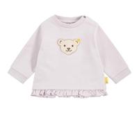 Steiff Sweatshirt EU Größe 62 Orchid Hush, Mädchen Langarm-Sweatshirt, Longsleeve für Kinder, Pullover langärmelig, Babyoberteil, ideales Basic Shirt, bequem und weich, waschmaschinenfest