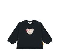 Steiff Sweatshirt EU Größe 62 steiff Navy, Langarm-Sweatshirt, Longsleeve für Kinder, Pullover langärmelig, Babyoberteil, ideales Basic Shirt, bequem und weich, waschmaschinenfest