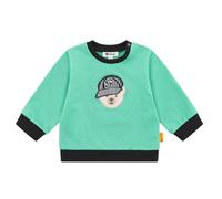 Steiff Sweatshirt EU Größe 62 Winter Green, Langarm-Sweatshirt, Longsleeve für Kinder, Pullover langärmelig, Babyoberteil, ideales Basic Shirt, bequem und weich, waschmaschinenfest