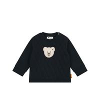 Steiff Sweatshirt EU Größe 68 steiff Navy, Langarm-Sweatshirt, Longsleeve für Kinder, Pullover langärmelig, Babyoberteil, ideales Basic Shirt, bequem und weich, waschmaschinenfest