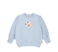 Steiff Sweatshirt EU Größe 92 Chambray Blue, Langarm-Sweatshirt, Longsleeve für Kinder, Pullover langärmelig, Babyoberteil, ideales Basic Shirt, bequem und weich, waschmaschinenfest