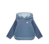 Steiff Sweatshirt Fleece EU Größe 128 Stonewash, Langarm-Sweatshirt, Longsleeve für Kinder, Pullover langärmelig, Babyoberteil, ideales Basic Shirt, bequem und weich, waschmaschinenfest