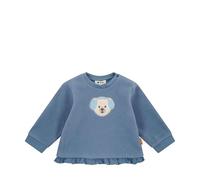 Steiff Sweatshirt Fleece EU Größe 74 Stonewash, Langarm-Sweatshirt, Longsleeve für Kinder, Pullover langärmelig, Babyoberteil, ideales Basic Shirt, bequem und weich, waschmaschinenfest