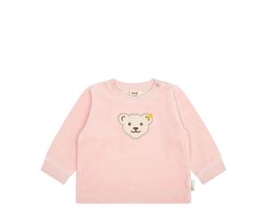Steiff Sweatshirt GOTS - 68 / silver pink / 95% Baumwolle 5% Elasthan
