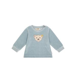 Steiff Sweatshirt GOTS - 80 / celestial blue / 95% Baumwolle 5% Elasthan
