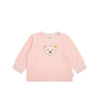 Steiff Sweatshirt GOTS - 80 / silver pink / 95% Baumwolle 5% Elasthan