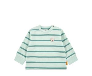 Steiff - Sweatshirt harbour grey melange gestreift 74