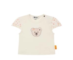 Steiff T-Shirt kurzarm - ANTIQUE WHITE / 74 / 95% Baumwolle 5% elasthan