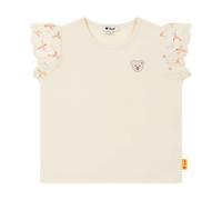 Steiff T-Shirt Kurzarm EU Größe 92 Antique White, Klassisches Sommer Shirt für Mädchen, Babyoberteil, bequem und weich, waschmaschinenfest