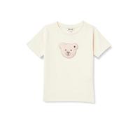 Steiff T-Shirt Kurzarm EU Größe 110 Antique White, Klassisches Sommer Shirt für Jungen, Babyoberteil, bequem und weich, waschmaschinenfest