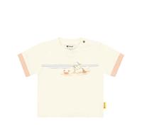Steiff T-Shirt Kurzarm EU Größe 86 Eggnog, Kurzarm Shirt, Sommer Shirt für Kinder, ideales Basic Shirt, bequem und weich, waschmaschinenfest