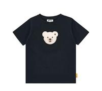 Steiff T-Shirt Kurzarm EU Größe 98 steiff Navy, Kurzarm Shirt, Sommer Shirt für Kinder, ideales Basic Shirt, bequem und weich, waschmaschinenfest