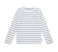 Steiff T-Shirt Langarm EU Größe 116 Bright White, Langarm-Sweatshirt, Longsleeve für Kinder, Pullover langärmelig, Babyoberteil, ideales Basic Shirt, bequem und weich, waschmaschinenfest