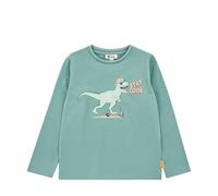 Steiff T-Shirt Langarm EU Größe 122 Mineral Blue, Jungen Langarm-Sweatshirt, Longsleeve für Kinder, Pullover langärmelig, Babyoberteil, ideales Basic Shirt, bequem und weich, waschmaschinenfest
