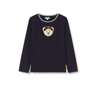 Steiff T-Shirt Langarm EU Größe 128 steiff Navy, Langarm-Sweatshirt, Longsleeve für Kinder, Pullover langärmelig, Babyoberteil, ideales Basic Shirt, bequem und weich, waschmaschinenfest