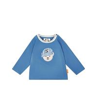 Steiff T-Shirt Langarm EU Größe 56 Blue Yonder, Jungen Langarm-Sweatshirt, Longsleeve für Kinder, Pullover langärmelig, Babyoberteil, ideales Basic Shirt, bequem und weich, waschmaschinenfest