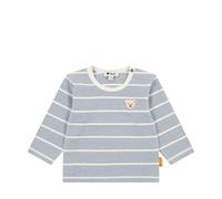 Steiff T-Shirt Langarm EU Größe 62 Stonewash, Langarm-Sweatshirt, Longsleeve für Kinder, Pullover langärmelig, Babyoberteil, ideales Basic Shirt, bequem und weich, waschmaschinenfest