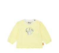 Steiff T-Shirt Langarm EU Größe 68 Yellow pear, Langarm-Sweatshirt, Longsleeve für Kinder, Pullover langärmelig, Babyoberteil, ideales Basic Shirt, bequem und weich, waschmaschinenfest